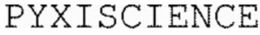 Mark drawing for PYXISCIENCE