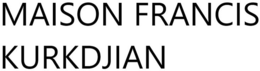 Mark drawing for MAISON FRANCIS KURKDJIAN