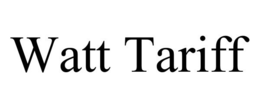 Mark drawing for WATT TARIFF