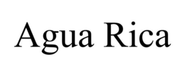 Mark drawing for AGUA RICA