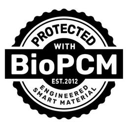Mark drawing for PROTECTED WITH BIOPCM EST. 2012 ENGINEERED SMART MATERIAL