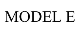 Mark drawing for MODEL E
