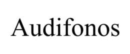 Mark drawing for AUDIFONOS