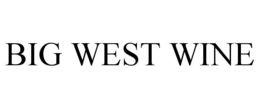 Mark drawing for BIG WEST WINE