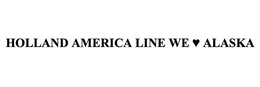 Mark drawing for HOLLAND AMERICA LINE WE ALASKA