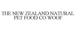 Mark drawing for THE NEW ZEALAND NATURAL PET FOOD CO WOOF