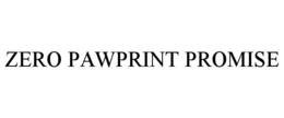 Mark drawing for ZERO PAWPRINT PROMISE