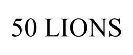 Mark drawing for 50 LIONS