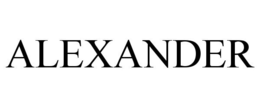 Mark drawing for ALEXANDER