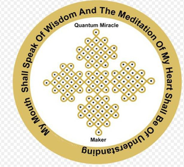 Mark drawing for MY MOUTH SHALL SPEAK OF WISDOM AND THE MEDITATION OF MY HEART SHALL BE OF UNDERSTANDING QUANTUM MIRACLE MAKER
