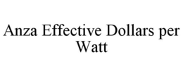 Mark drawing for ANZA EFFECTIVE DOLLARS PER WATT