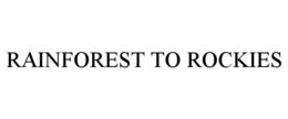 Mark drawing for RAINFOREST TO ROCKIES