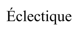 Mark drawing for ÉCLECTIQUE