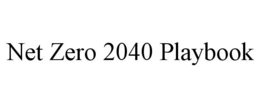 Mark drawing for NET ZERO 2040 PLAYBOOK