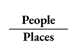 Mark drawing for PEOPLE PLACES