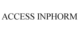 Mark drawing for ACCESS INPHORM