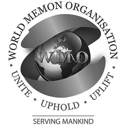 Mark drawing for WMO WORLD MEMON ORGANISATION UNITE UPHOLD UPLIFT SERVING MANKIND