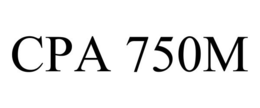 Mark drawing for CPA 750M