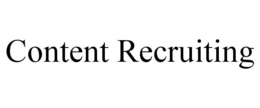 Mark drawing for CONTENT RECRUITING