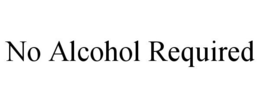 Mark drawing for NO ALCOHOL REQUIRED