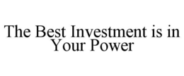 Mark drawing for THE BEST INVESTMENT IS IN YOUR POWER