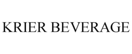 Mark drawing for KRIER BEVERAGE