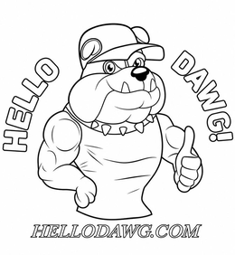 Mark drawing for HELLO DAWG! HD HELLODAWG.COM