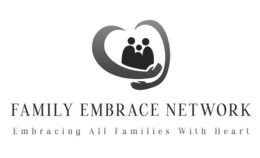 Mark drawing for FAMILY EMBRACE NETWORK EMBRACING ALL FAMILIES WITH HEART