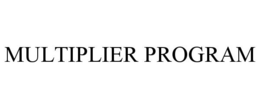 Mark drawing for MULTIPLIER PROGRAM