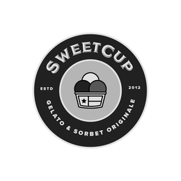 Mark drawing for SWEETCUP ESTD 2012 GELATO & SORBET ORIGINALE