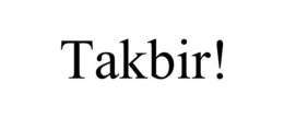 Mark drawing for TAKBIR!