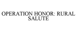 Mark drawing for OPERATION HONOR: RURAL SALUTE