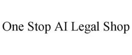 Mark drawing for ONE STOP AI LEGAL SHOP