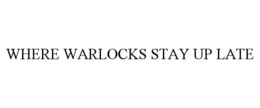 Mark drawing for WHERE WARLOCKS STAY UP LATE