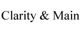 Mark drawing for CLARITY & MAIN