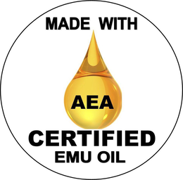 Mark drawing for MADE WITH AEA CERTIFIED EMU OIL