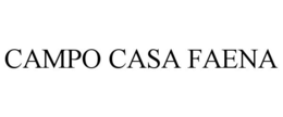 Mark drawing for CAMPO CASA FAENA
