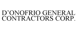 Mark drawing for D'ONOFRIO GENERAL CONTRACTORS CORP.