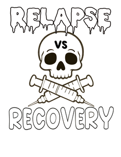 Mark drawing for RELAPSE VS RECOVERY