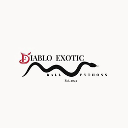 Mark drawing for DIABLO EXOTIC BALL PYTHONS EST. 2023
