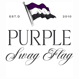 Mark drawing for EST.D 2010 PURPLE SWAG FLAG