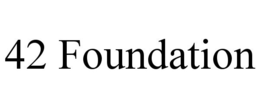 Mark drawing for 42 FOUNDATION