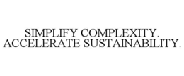 Mark drawing for SIMPLIFY COMPLEXITY. ACCELERATE SUSTAINABILITY.