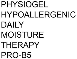 Mark drawing for PHYSIOGEL HYPOALLERGENIC DAILY MOISTURE THERAPY PRO-B5