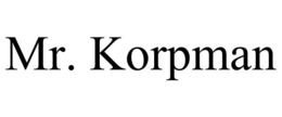 Mark drawing for MR. KORPMAN