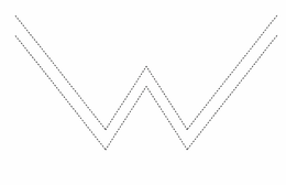 Mark drawing for W