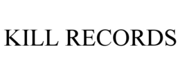 Mark drawing for KILL RECORDS