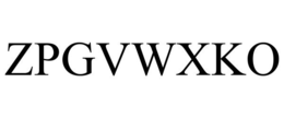Mark drawing for ZPGVWXKO