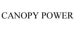 Mark drawing for CANOPY POWER