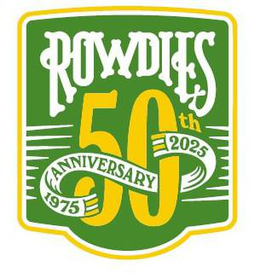 Mark drawing for ROWDIES 50TH ANNIVERSARY 1975 2025